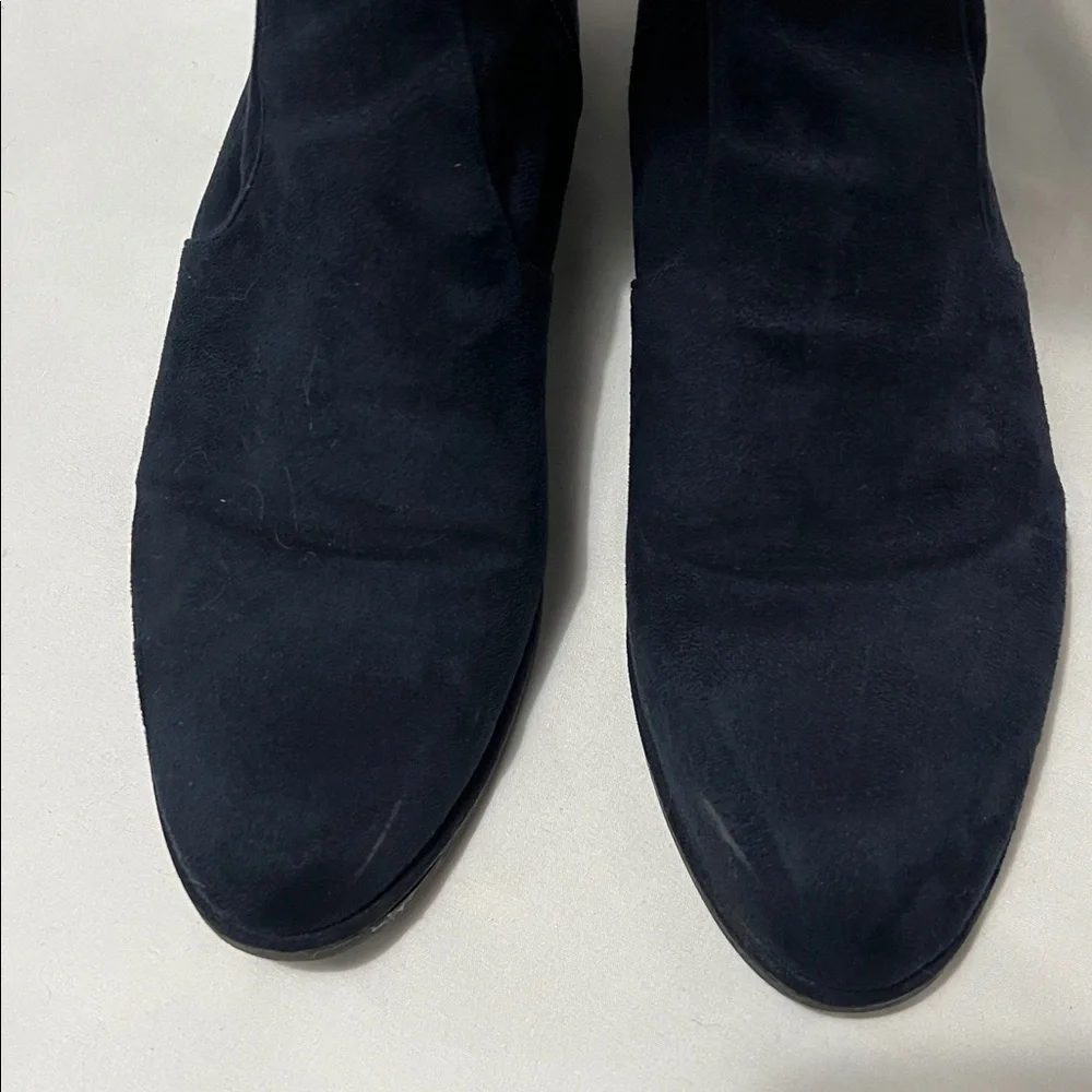 Marc Fisher “Hulie” Navy Suede Over the Knee Boots